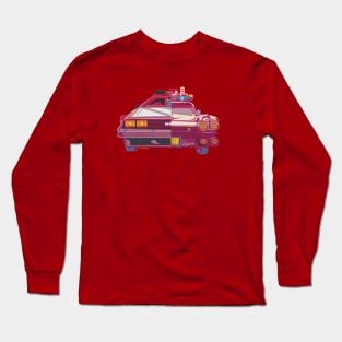 Half n Half Delorean and Ecto 1 Long Sleeve T-Shirt